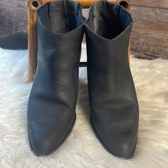Maine Woods Leather Ladies Ankle Booties, Black, Approx 8M(see description) - Picture 4 of 8